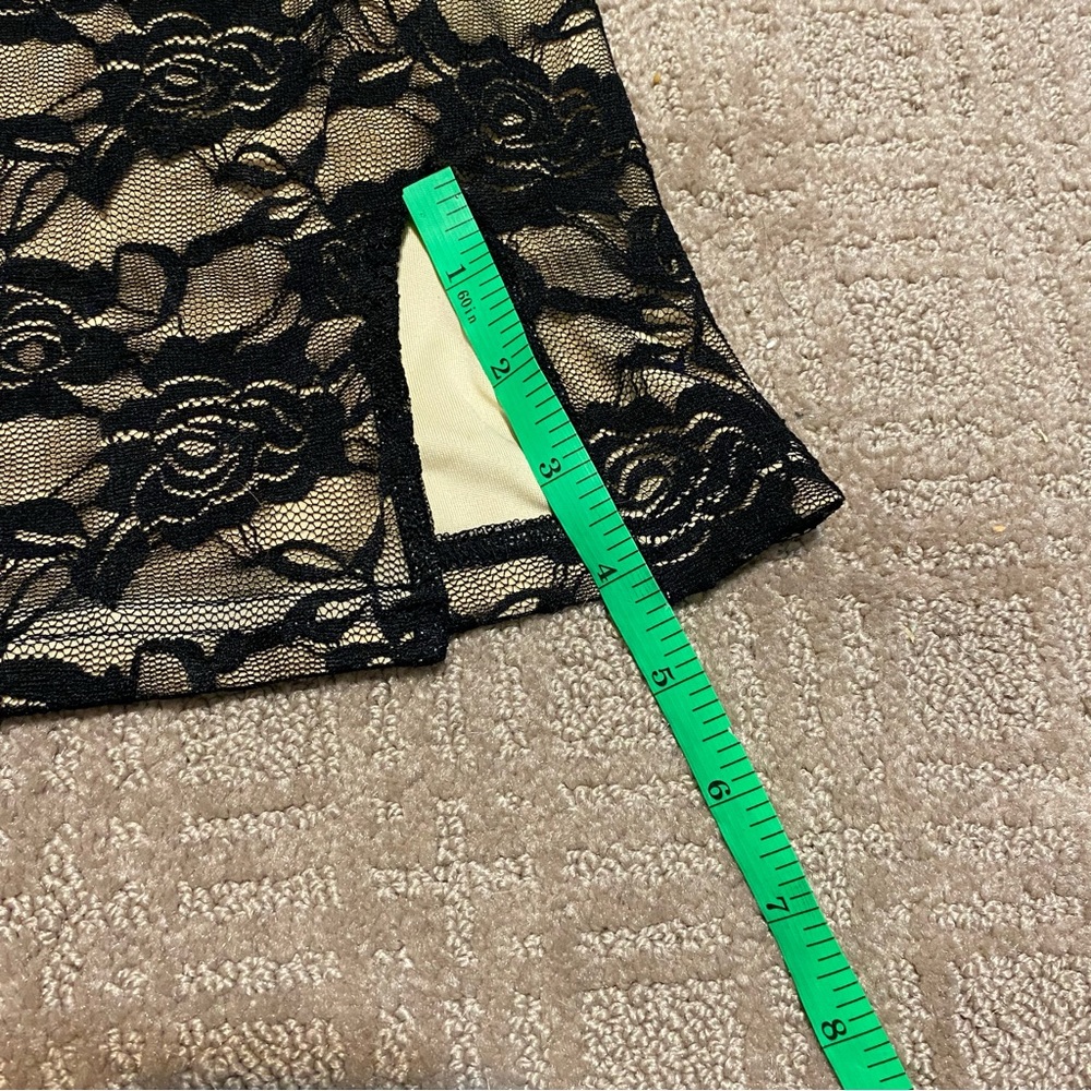 NWT {Princess Polly} Santoro Lace Set | Black + Tan ~ Size US 4 - Picture 15 of 16